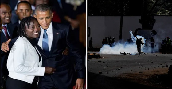 شقيقة الرئيس الأمريكي السابق أوباما تتعرض لاعتداء بغاز مسيل للدموع صورة رقم 7