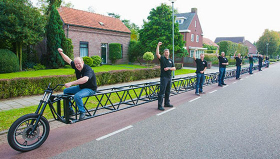 فيديو: مهندسون هولنديون يصنعون أطول دراجة هوائية في العالم صورة رقم 3